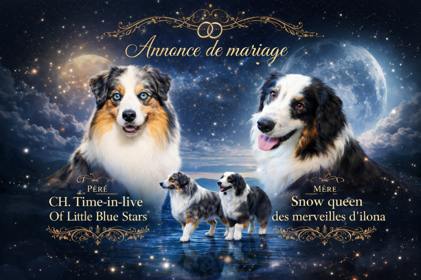 Of Little Blue Stars - Berger Américain Miniature  - Portée née le 05/02/2026